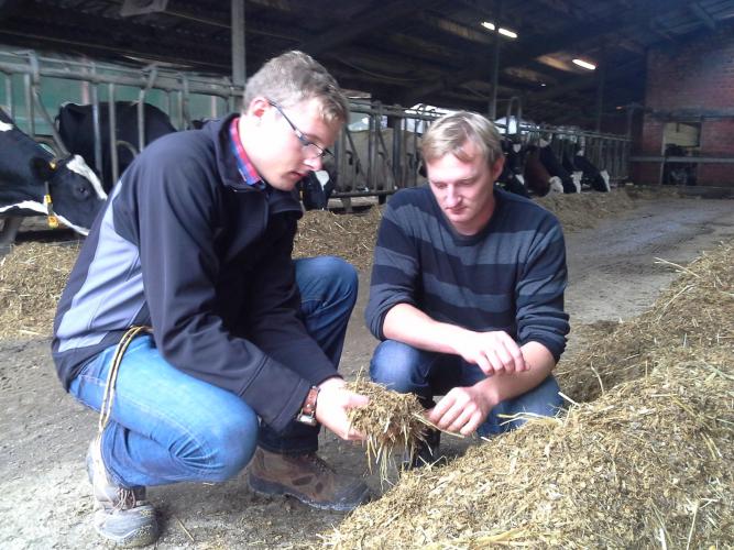 Fachberater Tober mit Landwirt Schweckhorst